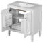 Ensemble de meuble-lavabo 60 po avec lavabo double, lavabo en céramique, portes à fermeture en douceur avec tablette, tiroir de rangement-2113437025-2113437024