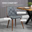 Chaise d'appoint Homcom en gris