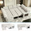 Canapé modulaire inclinable en U de 102 po Earp avec lit escamotable, rangement caché, ports USB et lumière DEL, canapé convertible multifonctionnel en chenille pour le salon-131202429