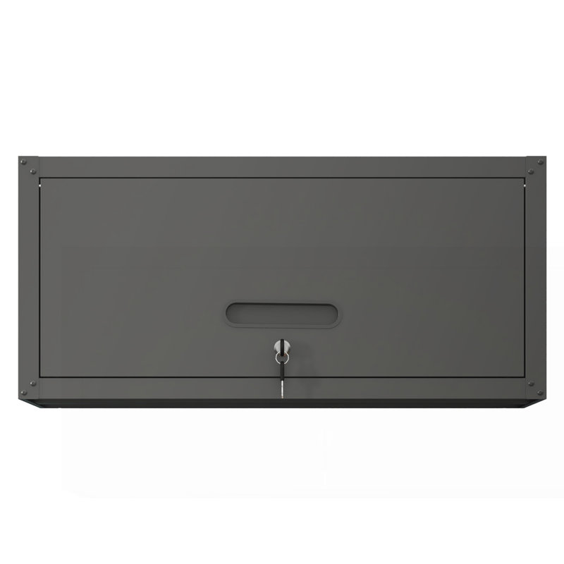 Armoire de rangement en métal robuste pour outils, Noir