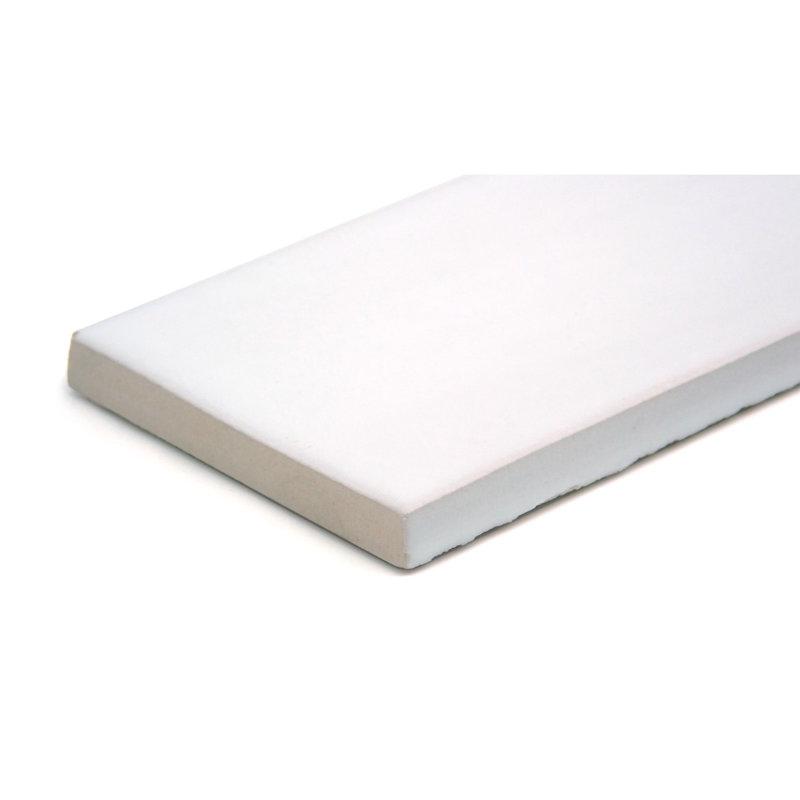 Hues Kale 3 in. x 10 in. Satin Ceramic Wall Tile (5.46 sq. ft./Case), White