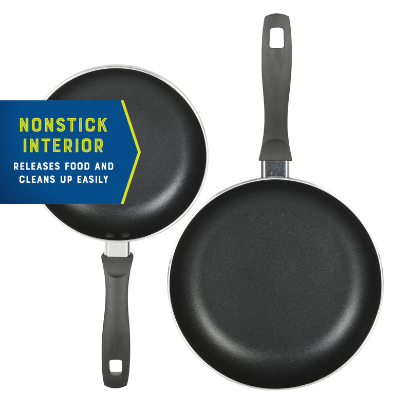 Oster 10 Piece Black Non-Stick Aluminum Cookware Set