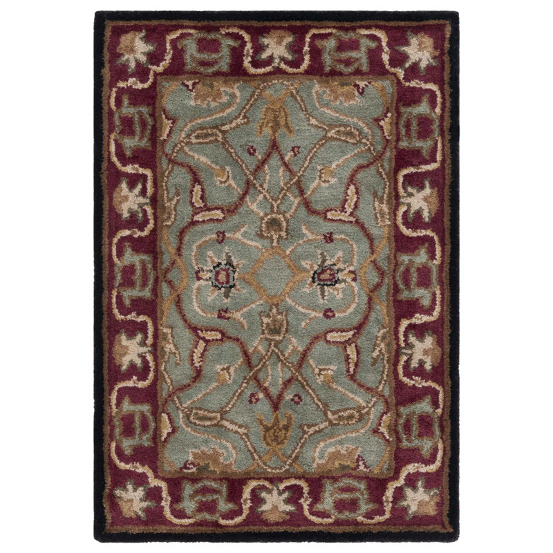 Tapis oriental en laine touffeté à la main Balthrop, Rectangle 2 pi x 3 pi