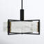 Luminaire suspendu 5 lumières Savoy House Hayward en noir mat avec accents laiton chaud-119771863-119771860
