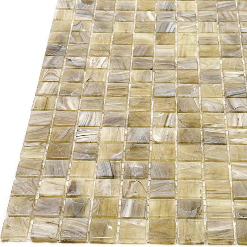 Skosh 0.6" x 0.6" Glass Grid Mosaic Wall & Floor Tile