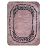 Exquisite Taupe Background Color With Asymmetric Patterns Antique Art Deco Rug