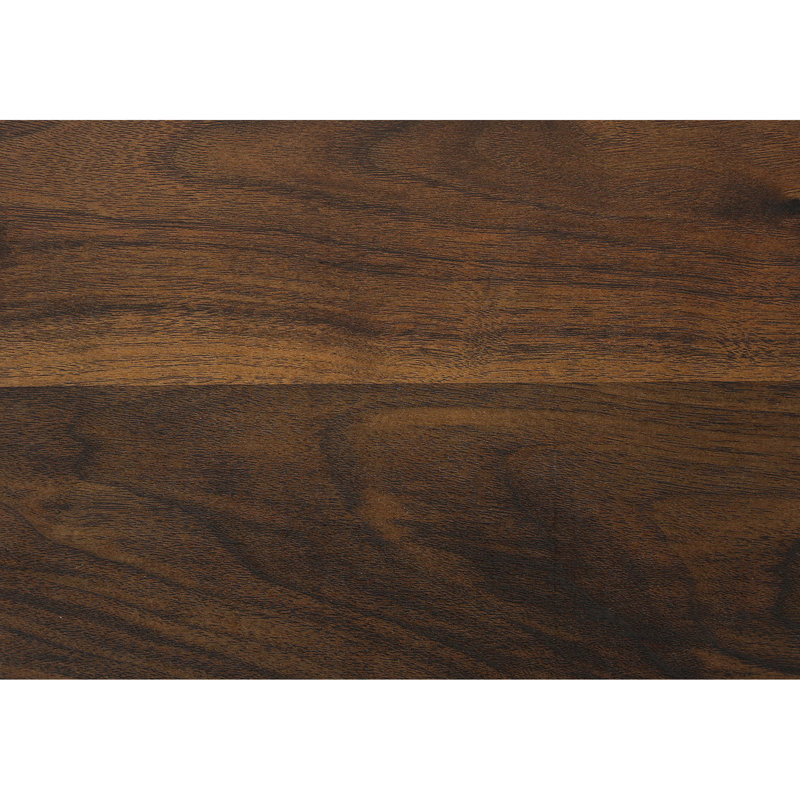 Accent Chest, 36" Wide, 2 Door Cabinet, Storage, Decorative, Dark Walnut Laminate, Mid Century, Transitional