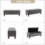 Banc de rangement Aristida l 51 po avec pieds en bois massif-1606722038