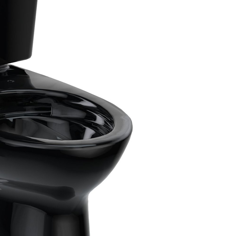 TOTO® Drake® Transitional Two-Piece Elongated 1.28 GPF TORNADO FLUSH® Toilet, Ebony