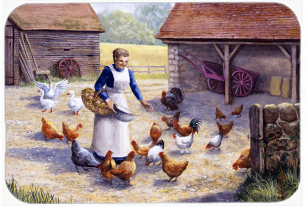 Planche à découper en verre à caroline trésors de poule