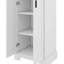 Armoire de rangement / Armoires-garde-manger, grande bibliothèque en bois avec deux portes et tablettes réglables-766547451
