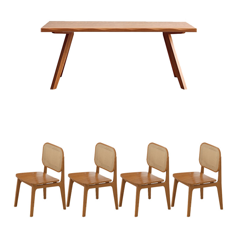 Ensemble de salle à manger rectangulaire, H 29,53 po x L 62,99 po x l 31,5 po