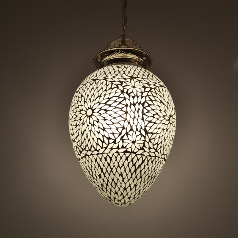 Chew 1 - Light Chrome Bell Pendant, Transparent