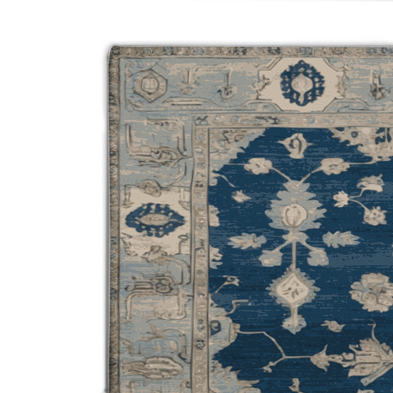 Overdyed Gray Indoor and Outdoor Area Rug, Rectangle 2' x 3'