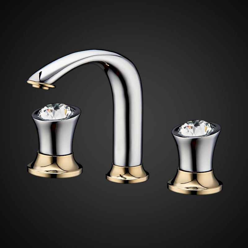 Shower System Featuring Thermostatic Valve and Detachable Handheld Sprayer, Gold Chrome
