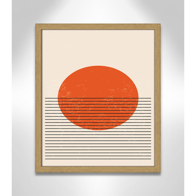 Bright Minimal Series #2 Print by Stanley, Grain de bois naturel, L 16 po x H 19 po, Impression encadrée