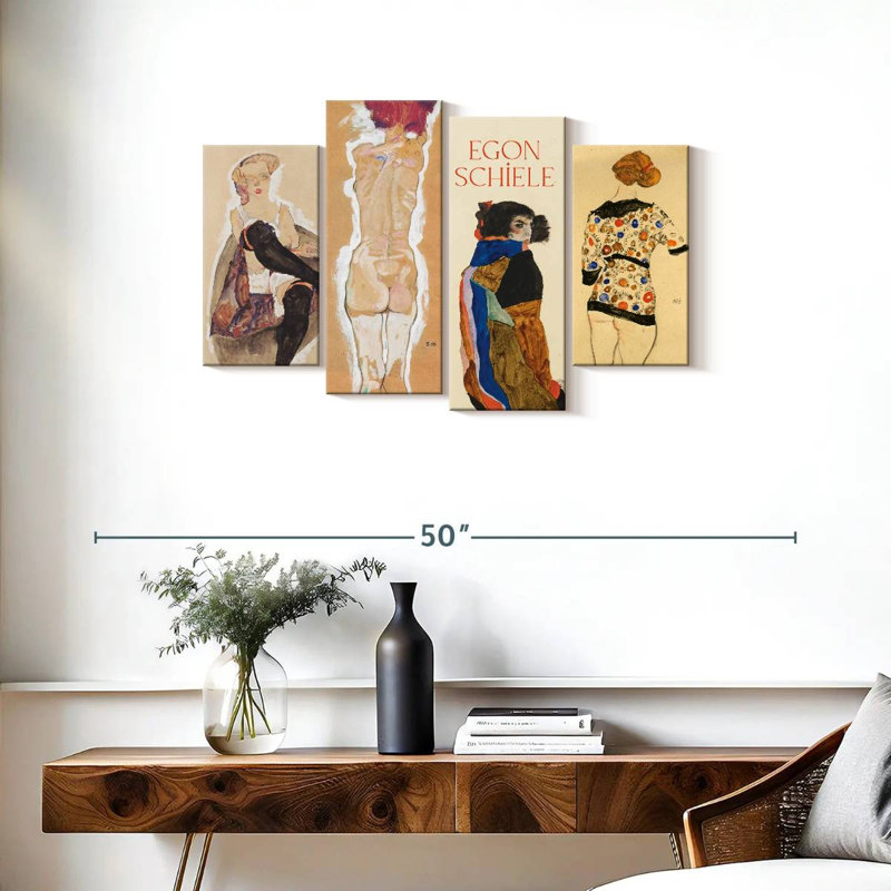 Affiche de l'exposition Leisha Egon Schiele, H 22 po x l 36 po