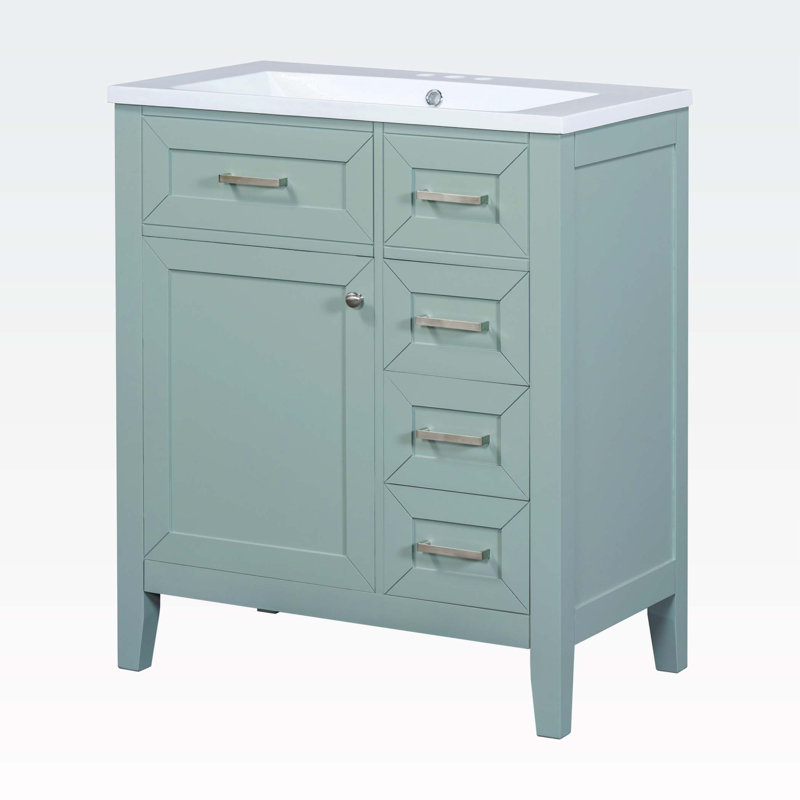 Armoire de salle de bain Mirveta, Vert