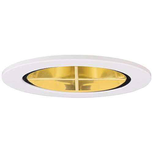3'' Reflector Recessed Trim, Gold/White