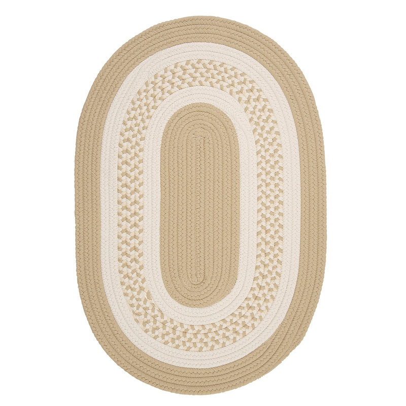 Tapis intérieur / extérieur Omaha , Beige, Oval 6 pi x 9 pi
