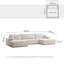 6 Seater Reclining Corner Sofa -580863679