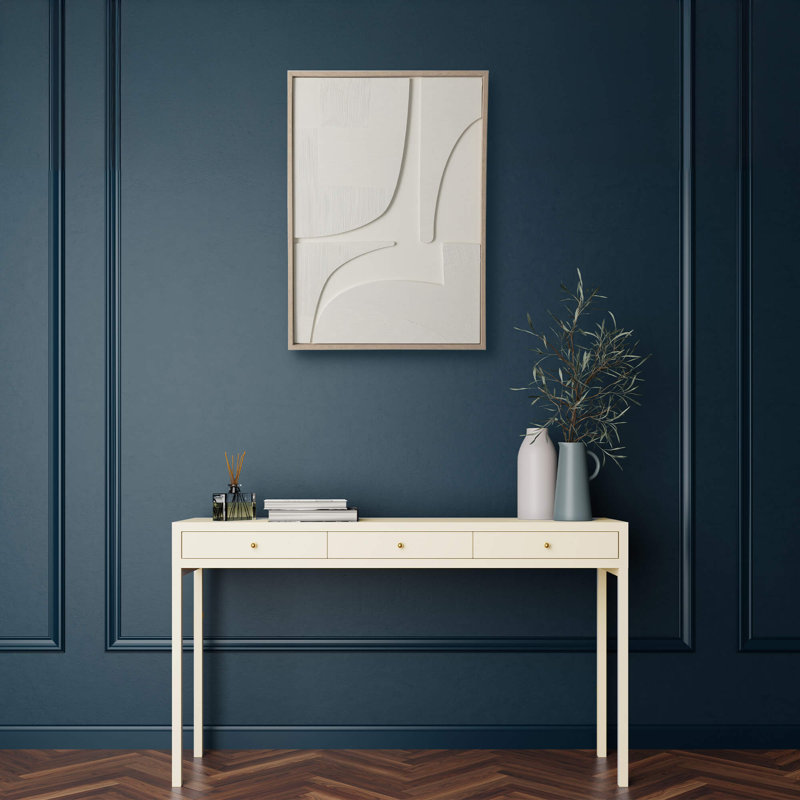 Décoration murale blanche moderne H 27,5 po