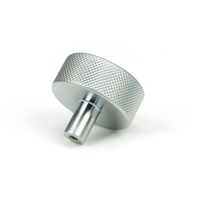 Round Knob, Satin Chrome, 4 cm