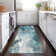 Machine Washable Indoor/Outdoor Cinead ACN1687 Teal Rug