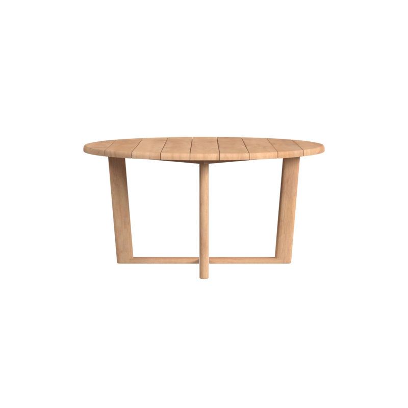 Natural Teak 56" Round Dining Table