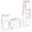 Bathroom Furniture Set 3 Pcs 30 X 30 X 180 Cm-339197619