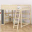 Lit mezzanine avec éclairage DEL, tableau noir et étagères à livres pour chambres créatives-1967883177-1967883180
