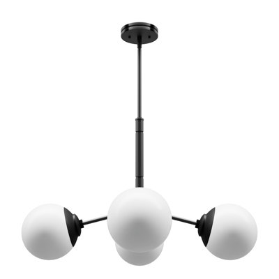 Plafonnier lustre 4 lumières Hunter Hepburn