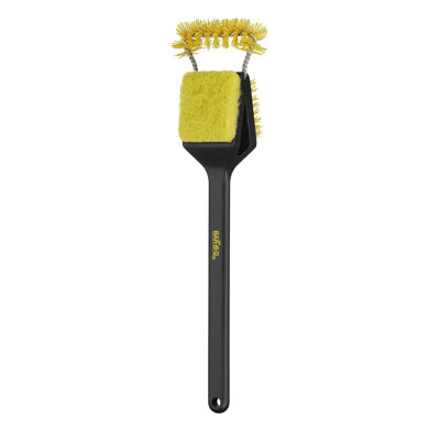 Mr. Bar-B-Q Triple Action Grill Brush Powered by Scrub Daddy