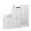 72 Inch Freestanding Steel Pantry Cabinet with Adjustable Shelves and Drawers-259236910
