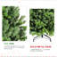 Arbre de Noël de 6 pi avec 1032 pointes Pe +, branches articulées pour un assemblage rapide, support en métal robuste, arrangement rapide de la branche de centre de table, décoration classique