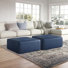 Hustle 89Cm Wide Genuine Leather Rectangle Footstool Ottoman