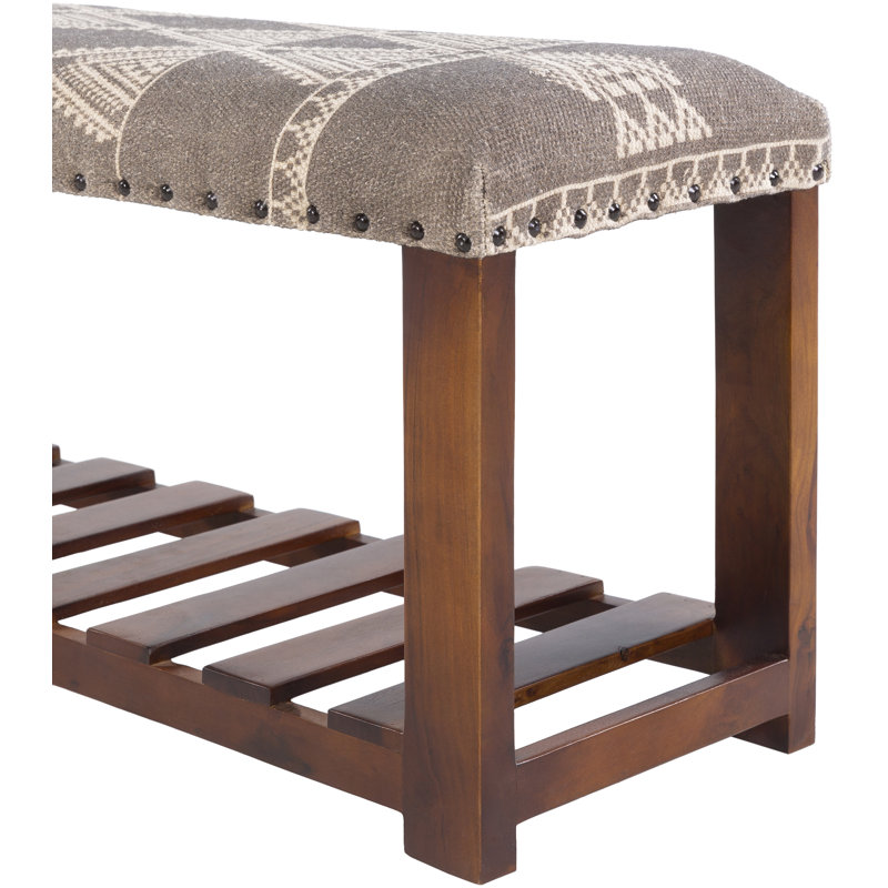 Cashea Solid Wood Upholstered Storage Bench