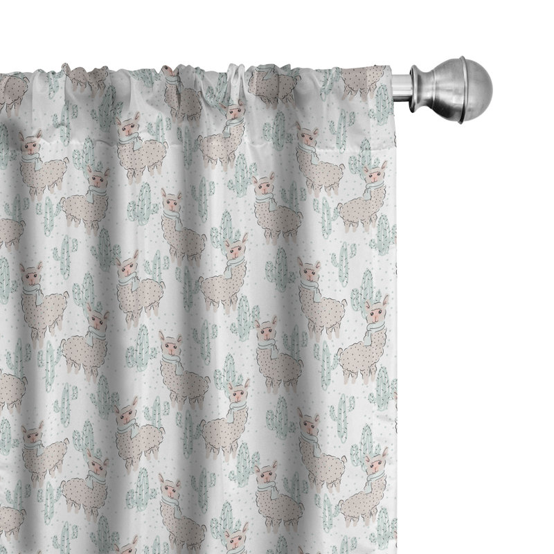 Rideaux 4 panneaux East Urban Home, L 56 po x L 84 po