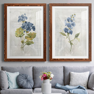 " Blue Linen Geranium " 2 - Pieces