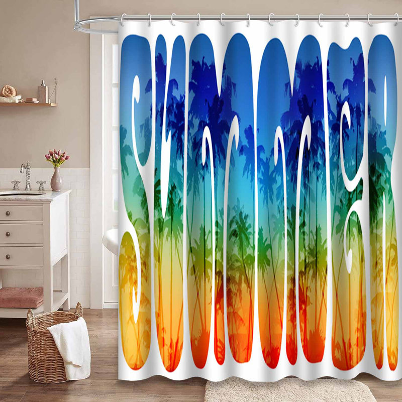 Lettrage de style hippie d'été couleurs arc-en-ciel plage avec 12 crochets, L 72 po x l 78 po