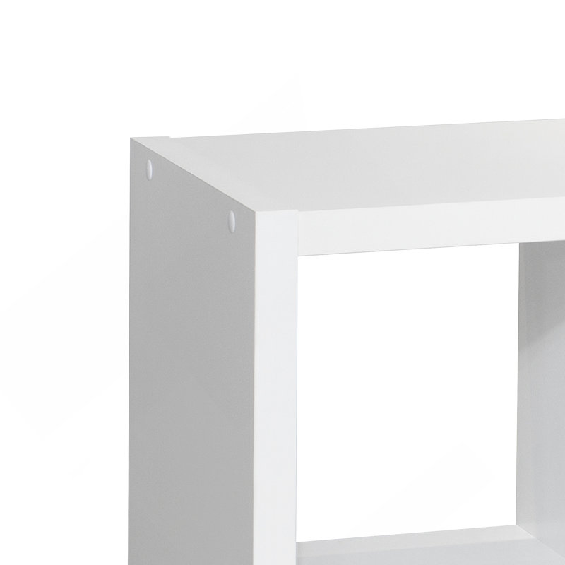 Bibliothèque Smart Cube avec 8 tablettes de rangement ouvertes
