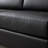 Azem 85.4'' Faux Leather Round Arms Sofa-1109267138