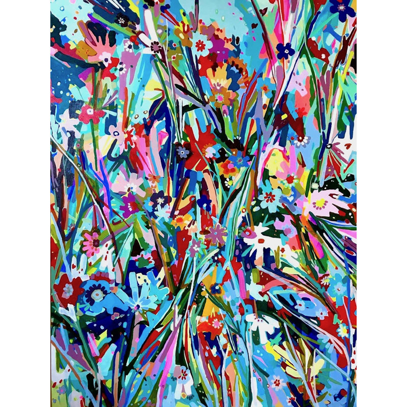 1702 par Mary Sullivan - Peinture, H 21,25 po x l 17,25 po, Papier avec cadre noir