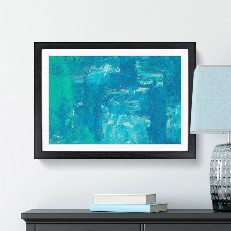 Abstract Vol.313 by S.Johnson - Framed Print, 45cm H x 63cm W x 2cm D, Black Framed