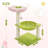 28" Cat Tower With Cozy Flower Perch, Large Hammock With 2 Replaceable Compostable Scoop