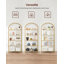 Barbera 183.5cm H x 83cm W Steel Etagere Bookcase-975439315