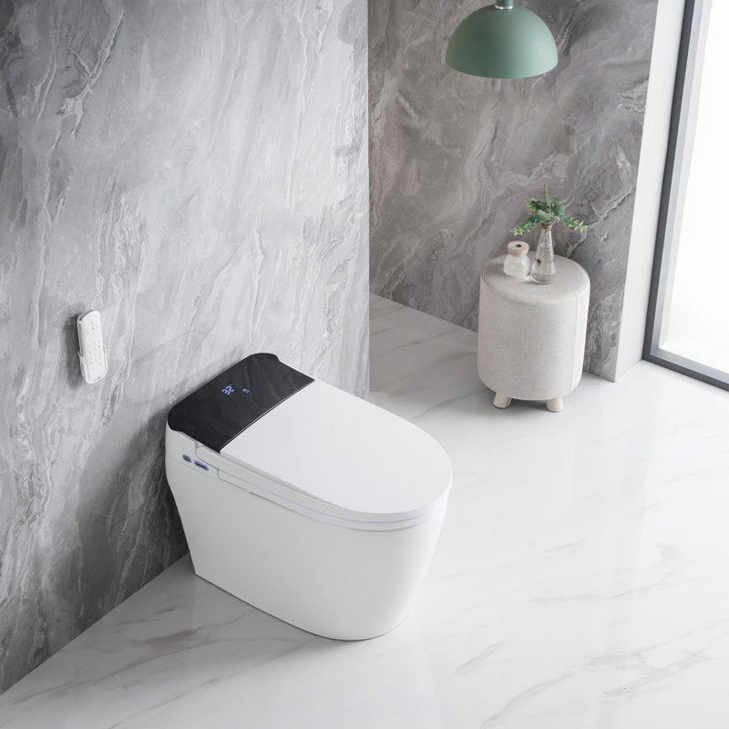 Toilette intelligente une pièce Ariah en blanc