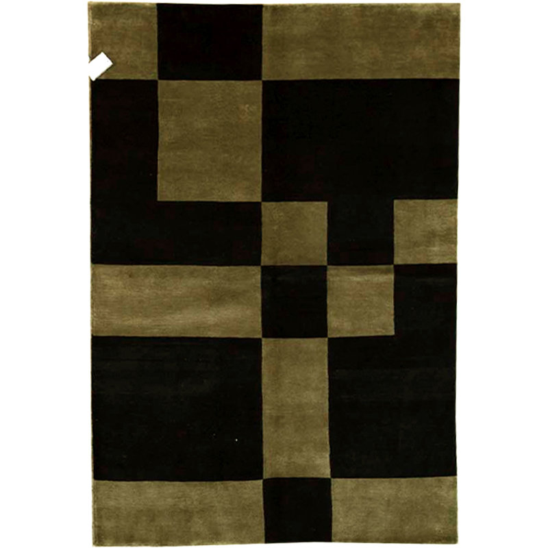 Hand-Knotted Wool BLACK Area Rug