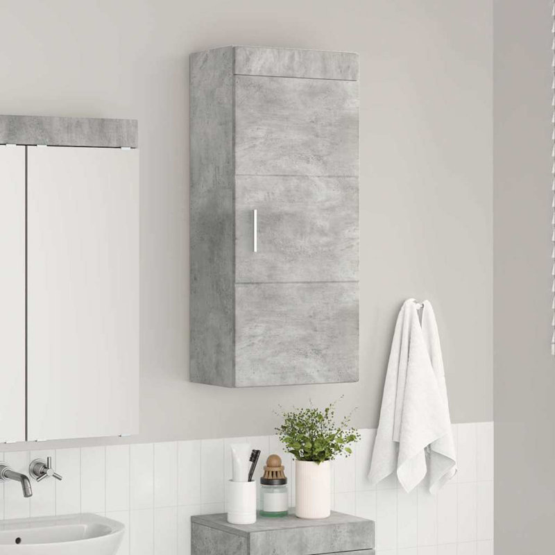Freestanding Bathroom Cabinet, Concrete Grey