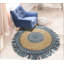 Tapis d'intérieur en jute de fibre naturelle tressé à la main avec frange Whimsical-1164203214
